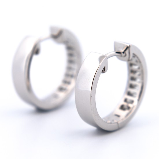 CLASSIC BAGUETTE CUT DIAMOND HOOP EARRINGS