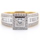 PRINCESS CUT DIAMOND DRESS RING 1.30CT