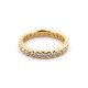 CLASSIC YELLOW GOLD RUBOVER SET DIAMOND ETERNITY BAND