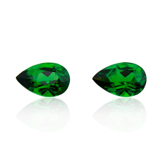 A pair of Tsavorites 0.78ct total