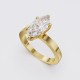 SQUARE EDGE MODERN MARQUISE SOLITAIRE